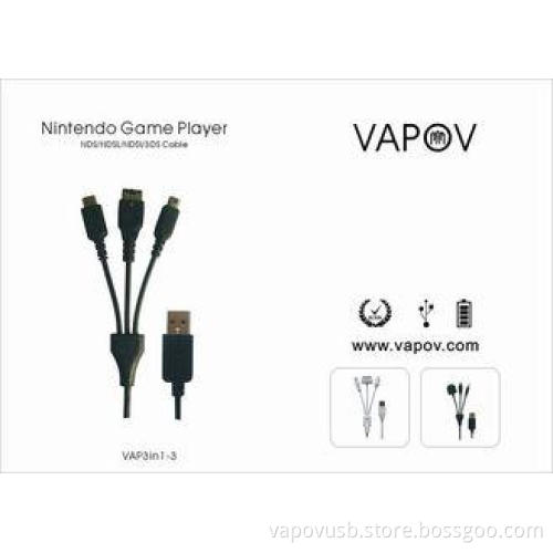 NDS NDSL NDSI 3DS Multifunction Charging USB Cable For Nin